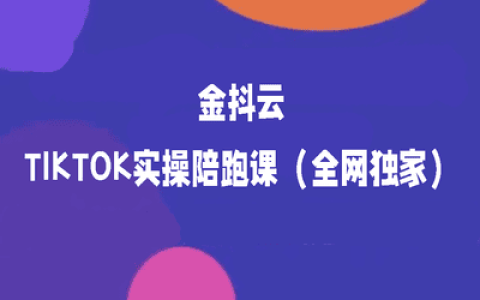 TIKTOK實(shí)操陪跑課（全網(wǎng)獨(dú)家）【15節(jié)】-金抖云